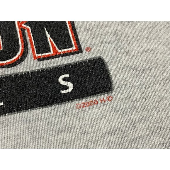 Harley-Davidson Sweatshirt 2000 Gray XL Motorcycle Logo Vintage Crew Pullover - Picture 15 of 16